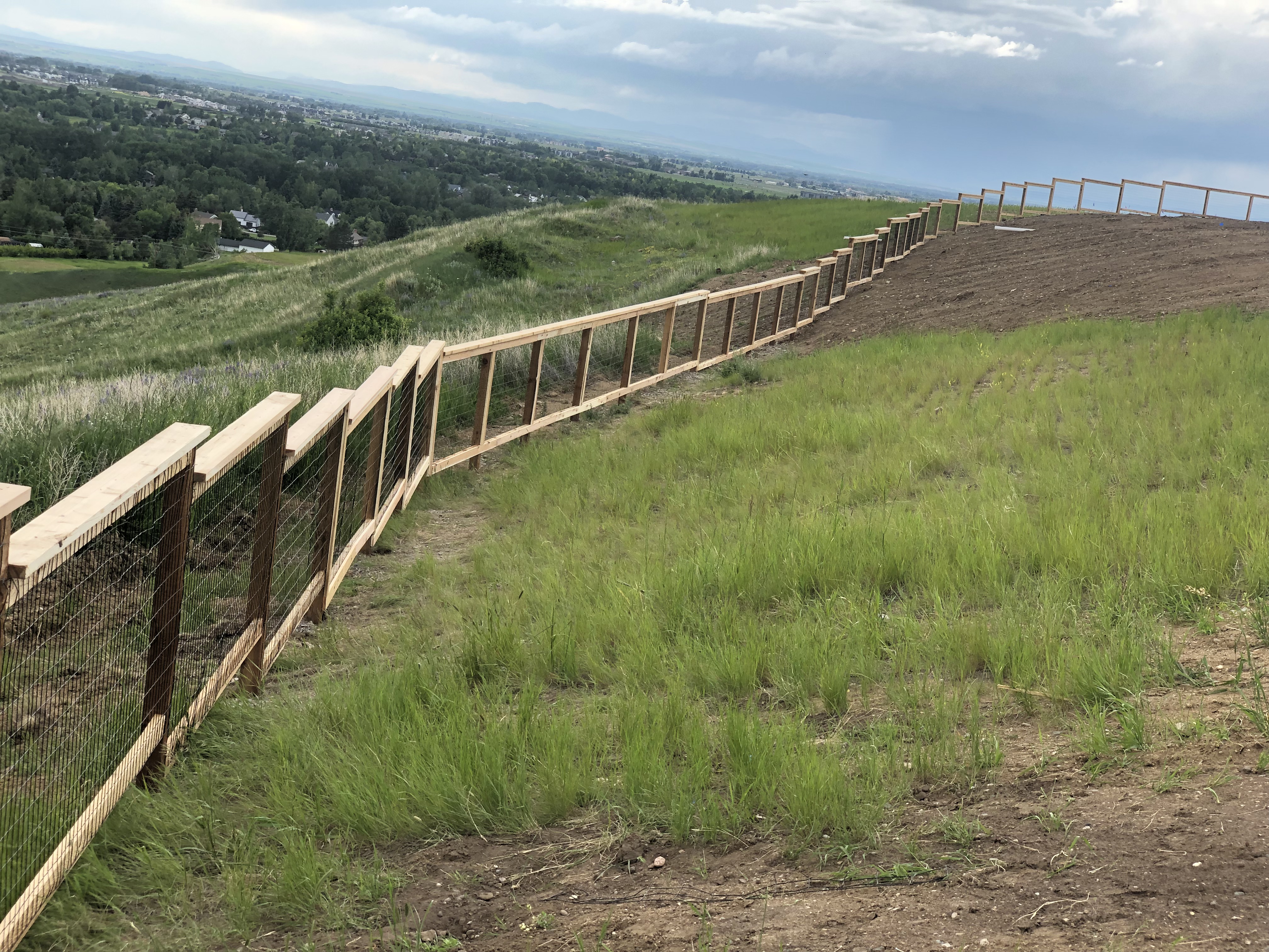 Gallery Project 8: Wood and Wire Fence